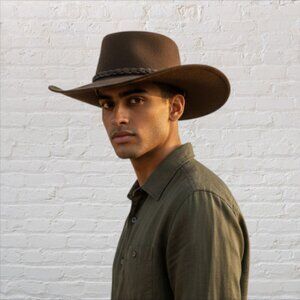BAILEY -- "Switchback" Felt Hat, Western Style Braided Band, Classic, Cowboy